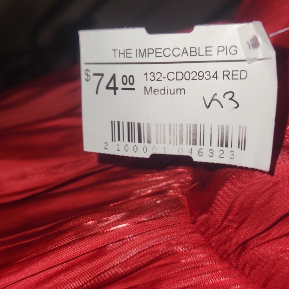 The‎ Impeccable Pig Vibrant Red Dress - Picture 3 of 5